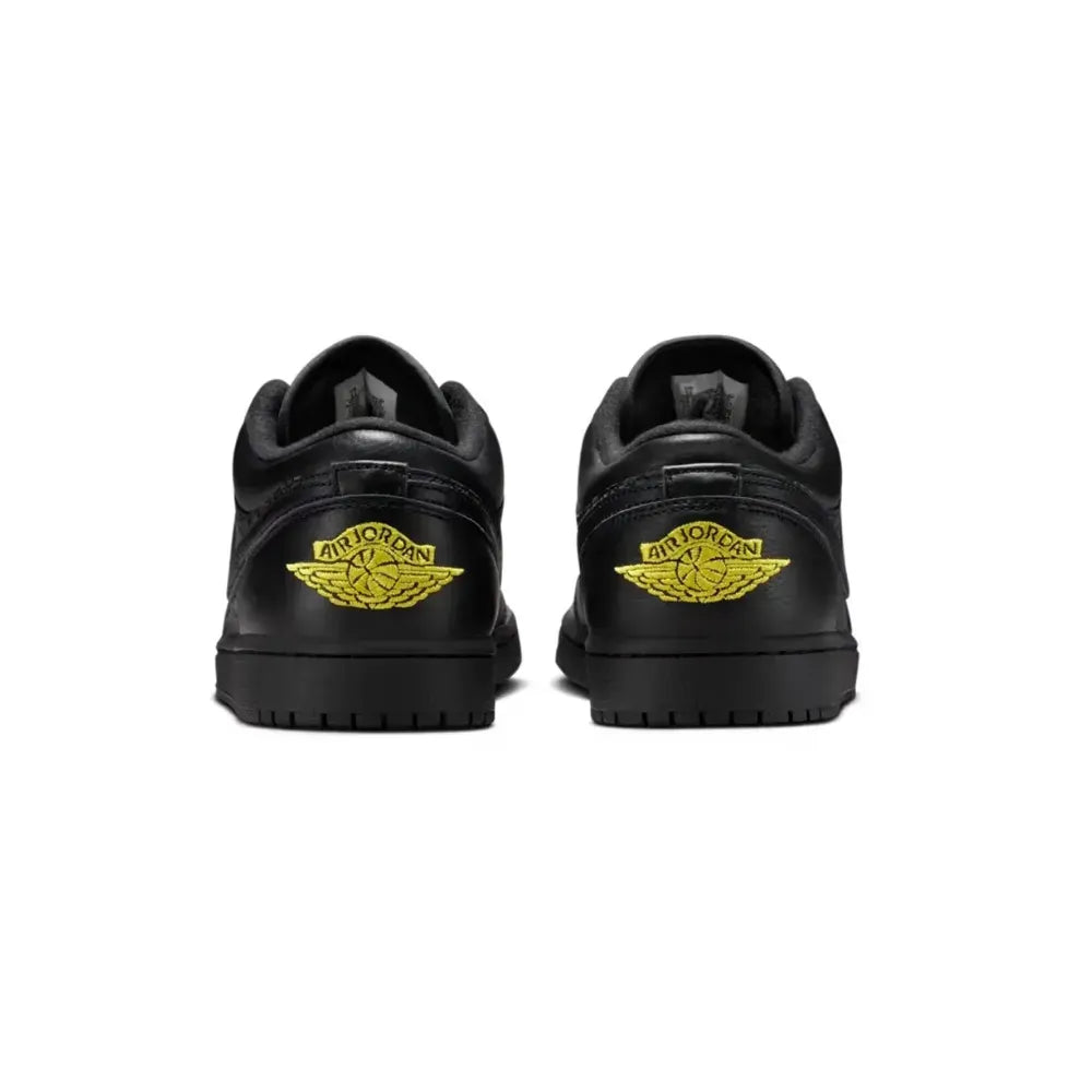 Tênis Air Jordan 1 Low Elephant Print Black Yellow