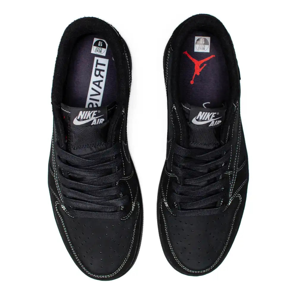 Tênis Travis Scott x Air Jordan 1 Low OG TD Black Phantom