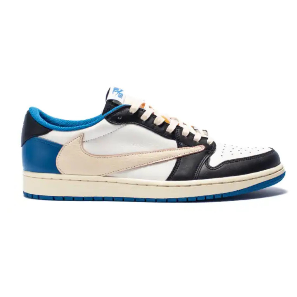 Tênis Travis Scott x Fragment Design x Air Jordan 1 Low
