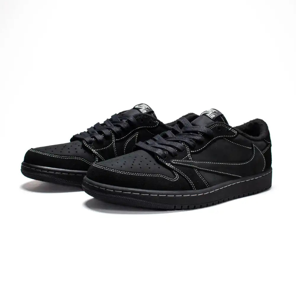 Tênis Travis Scott x Air Jordan 1 Low OG TD Black Phantom