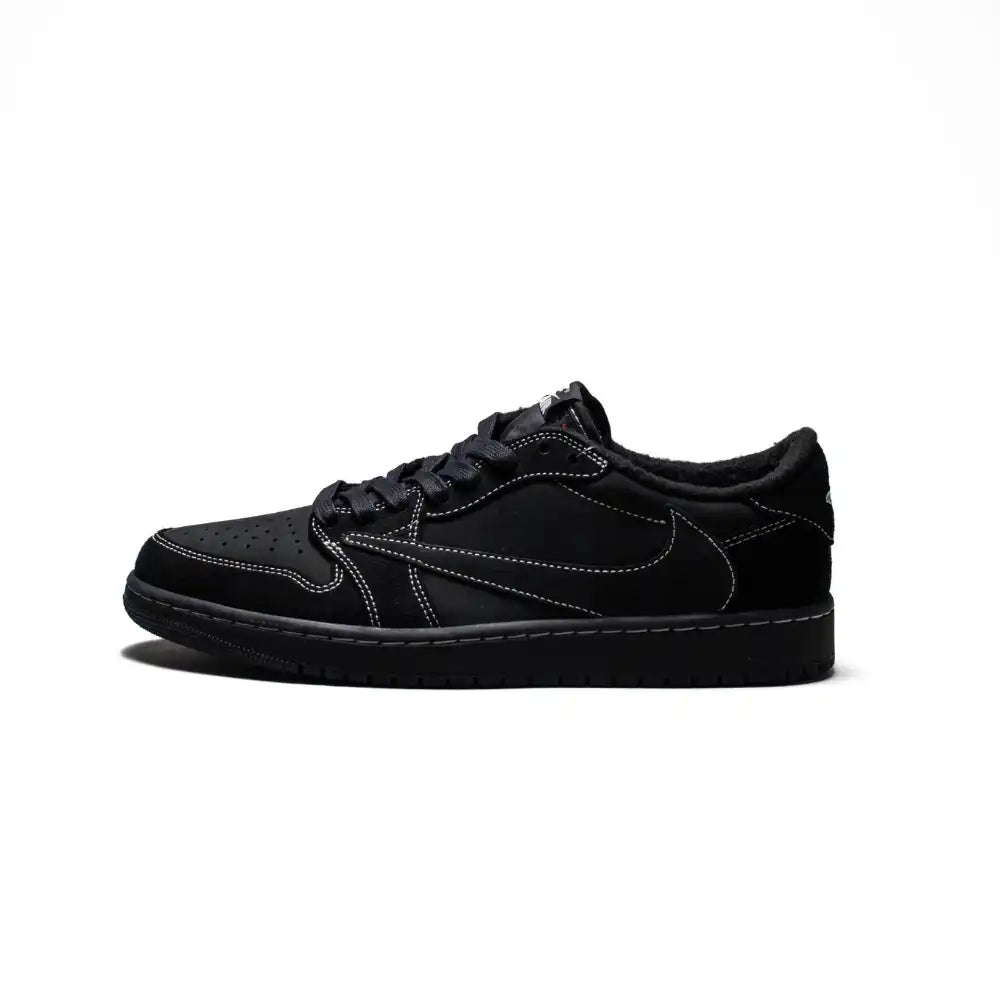 Tênis Travis Scott x Air Jordan 1 Low OG TD Black Phantom