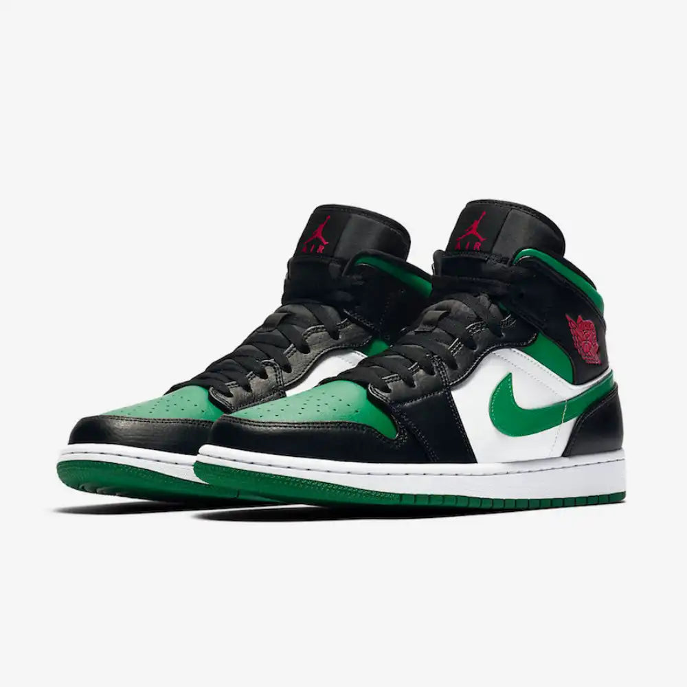 Air Jordan 1 Mid Green Toe